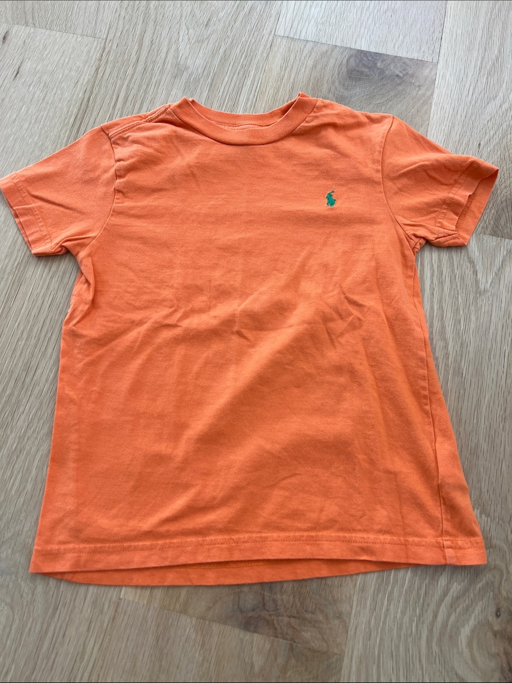 Polo by Ralph Lauren Orange Short-Sleeve Kids Tee with Green Pony